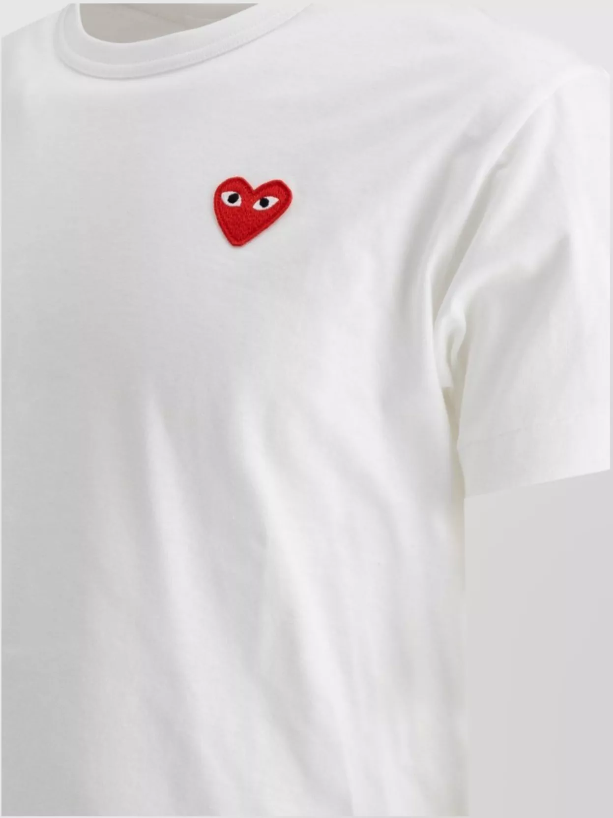 Comme Des Garçons Play Crew Neck Short Sleeves Soft Fabric