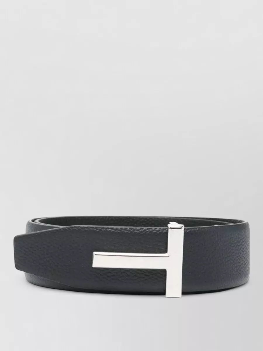 Tom Ford Reversible Grain Leather T Belt 40 Mm