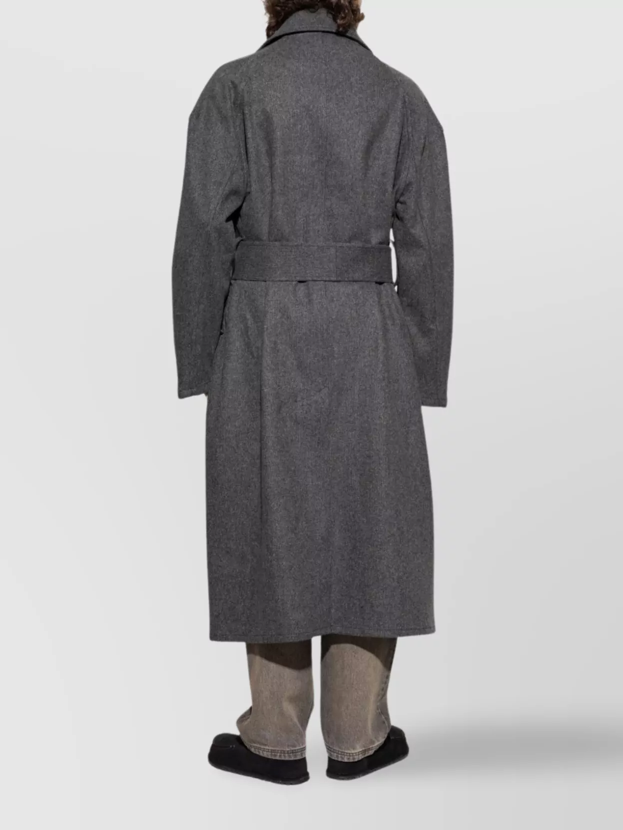 Jacquemus Long Belted Coat Notched Lapels