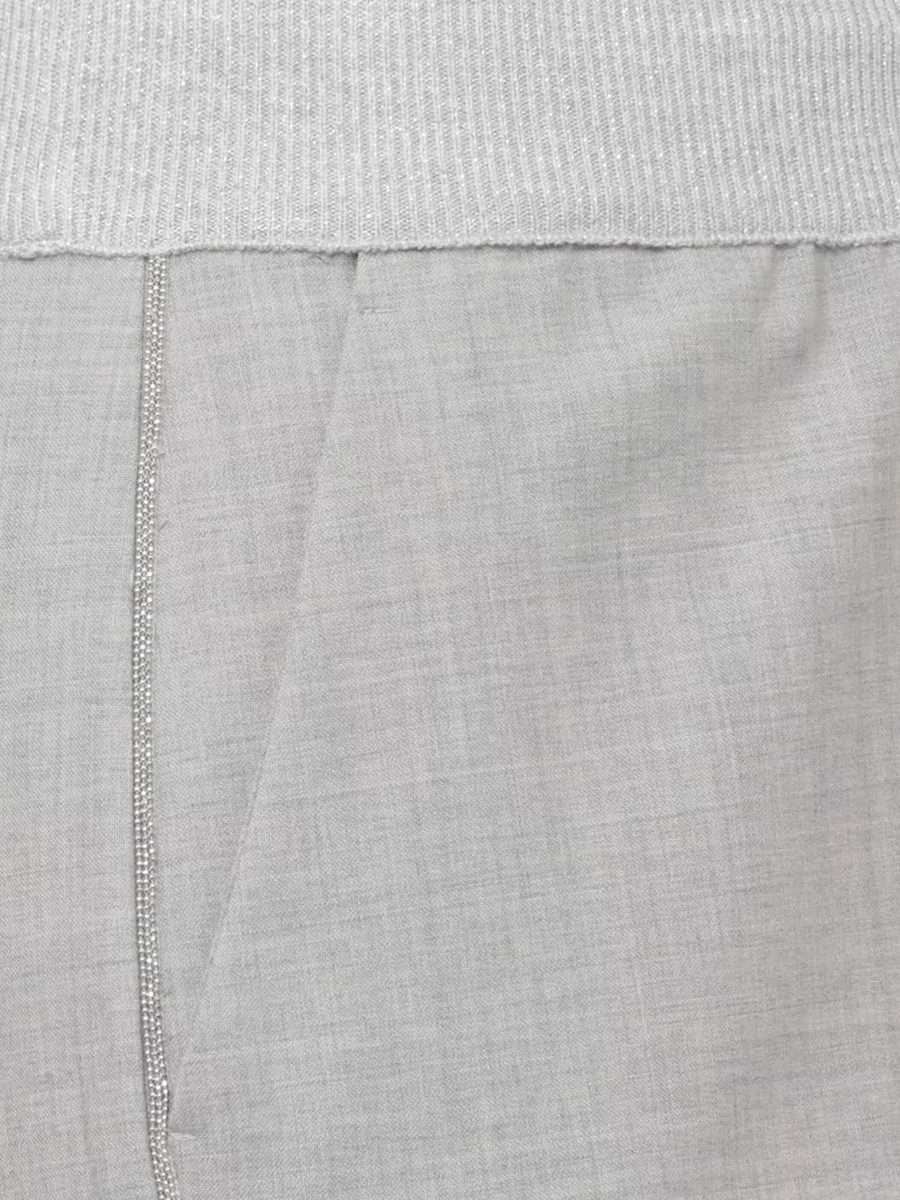 Panicale Virgin Wool Straight-Leg Loungewear Trousers