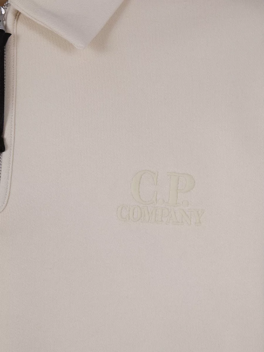 C.p. Company Cotton Polo Collar Sweatshirt