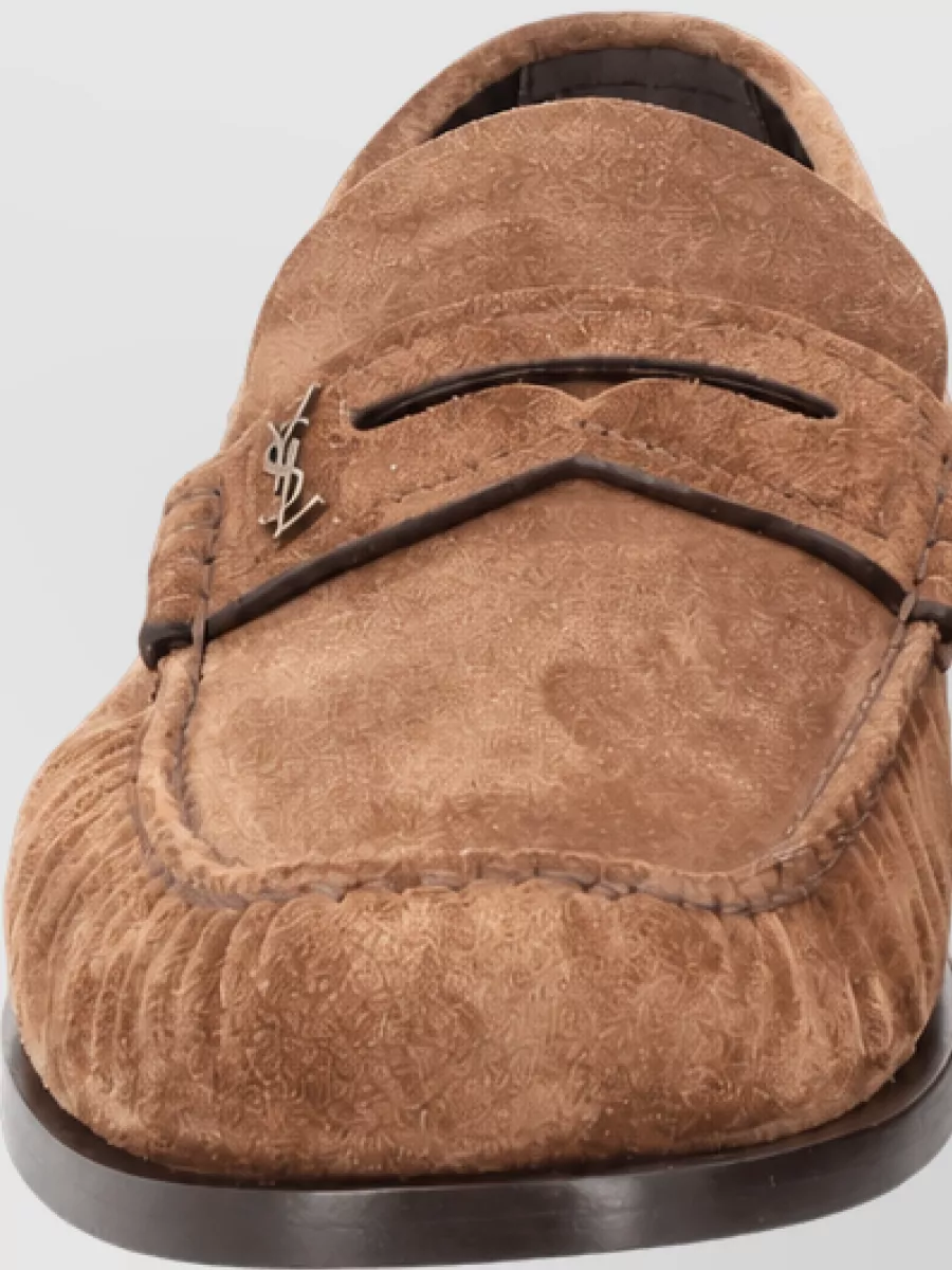 Saint Laurent Suede Leather Loafers