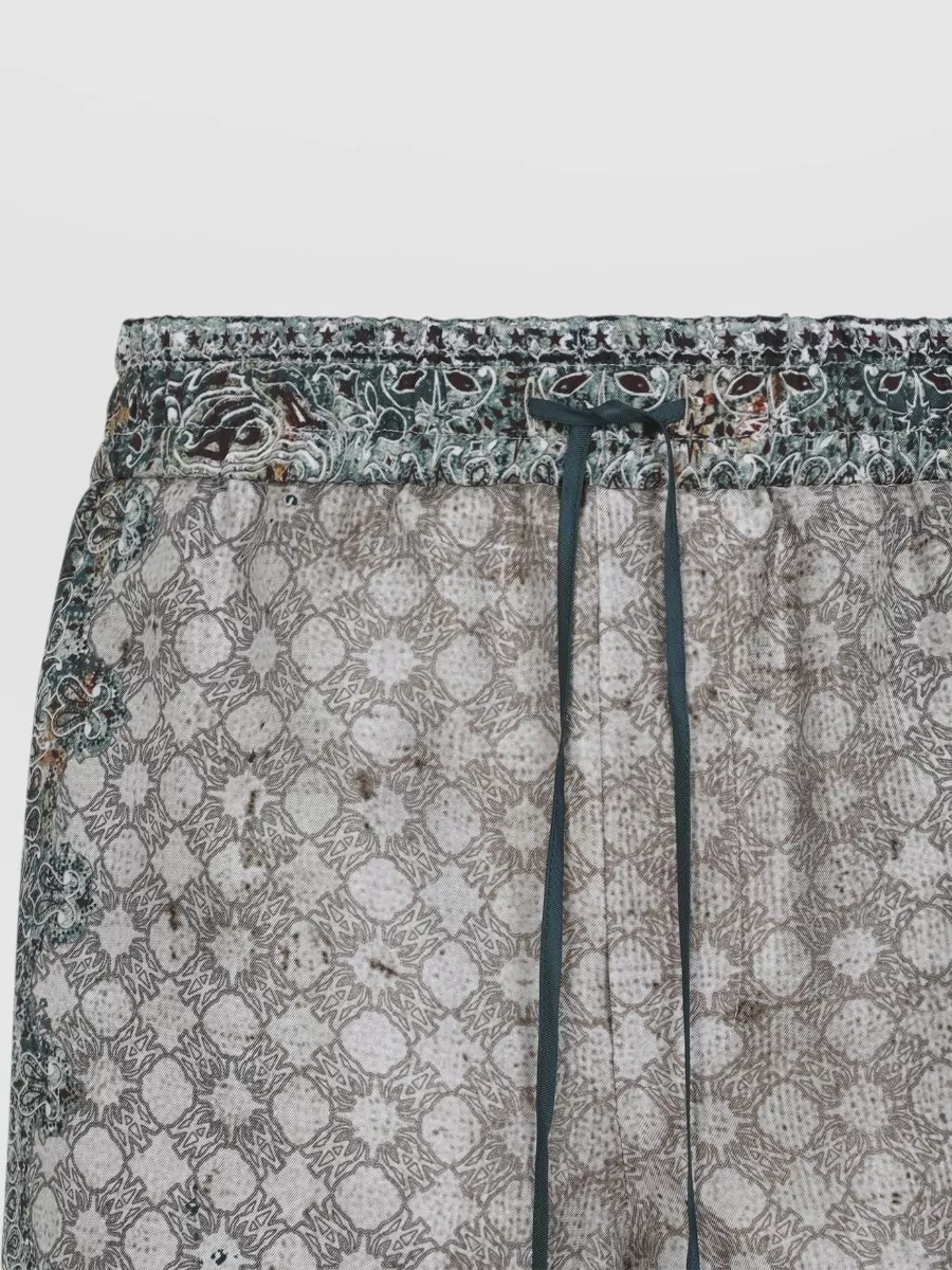 Amiri Silk Printed Tailored Shorts