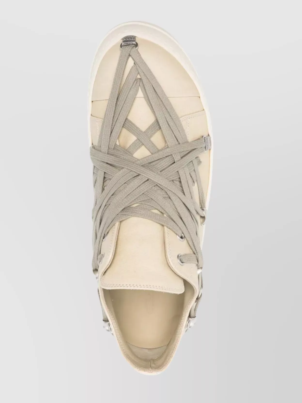 Rick Owens Rubber Lace-up Sneakers Metal Eyelets