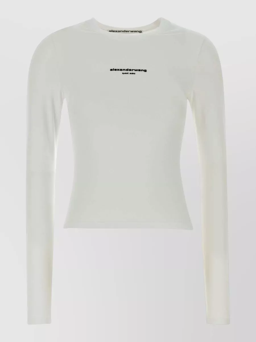 Alexander Wang Logo-print long-sleeve t-shirt