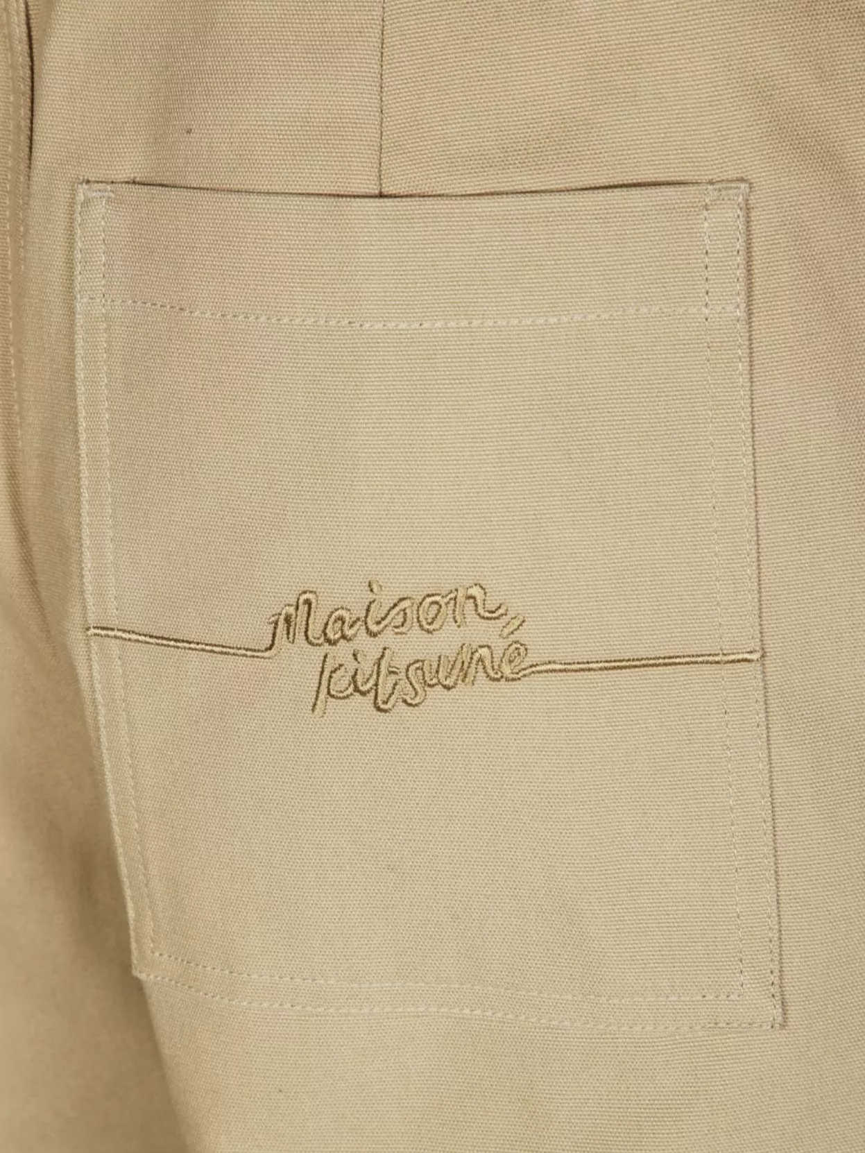 Maison Kitsuné Trousers Straight Leg Belt Loop Detail