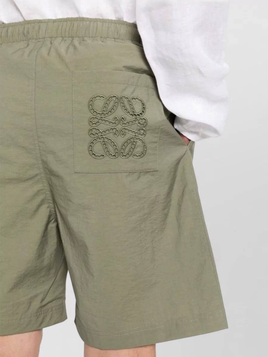 Loewe Paula's Ibiza Cotton Poplin Mid-Rise Straight-Leg Chino Shorts
