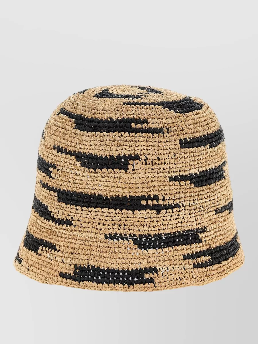 Ibeliv crocheted raffia bucket hat