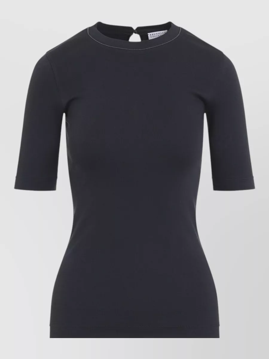 Brunello Cucinelli ribbed slim-fit short-sleeve t-shirt