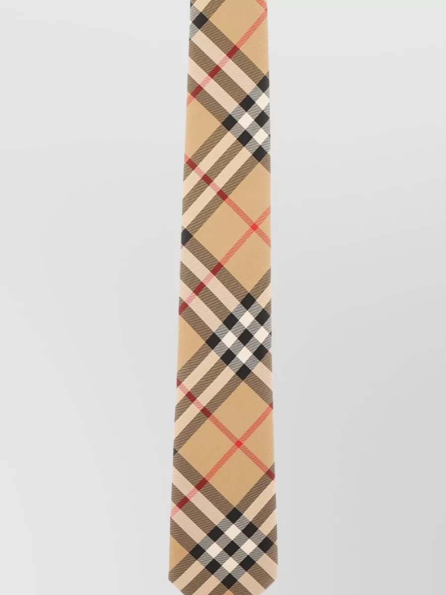 Burberry Embroidered Silk Tie