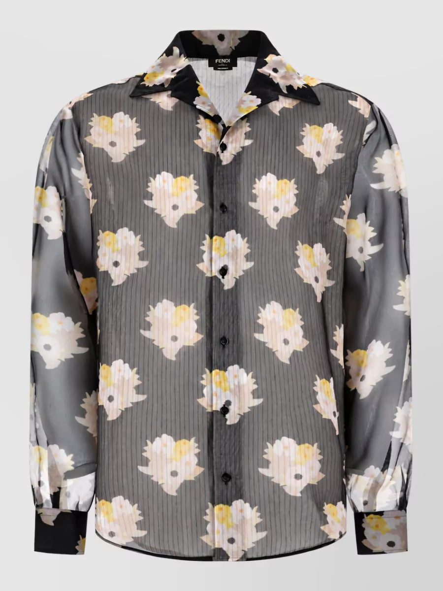 Fendi silk oversized shirt