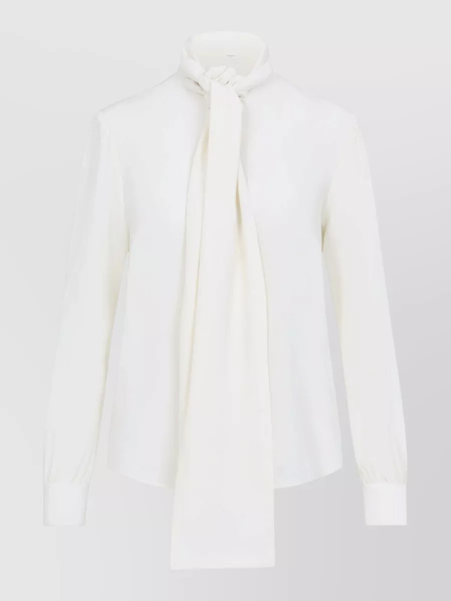 Saint Laurent Silk tie neck blouse