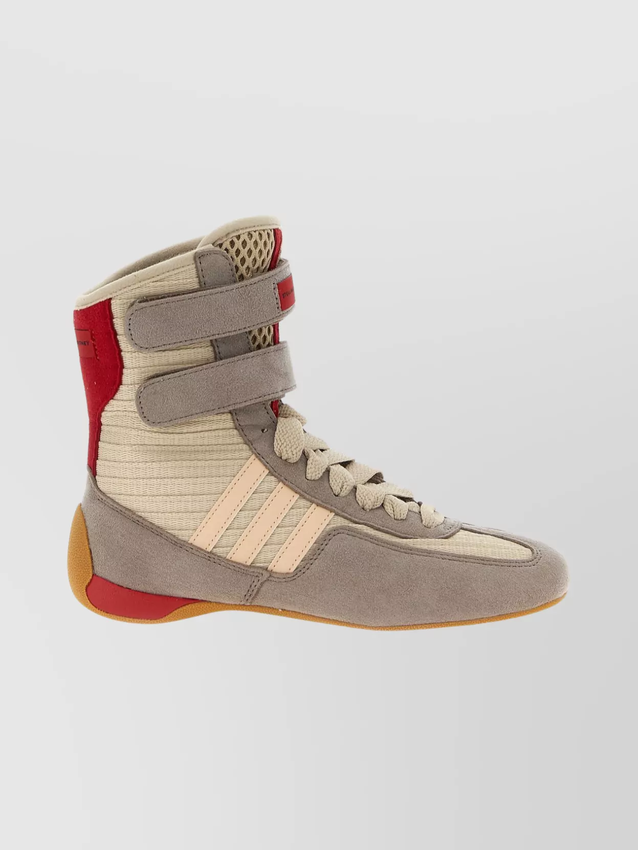 Stella Mccartney Rasant 2.0 Vegan And Mesh-trimmed Canvas High-top Sneakers In Pink