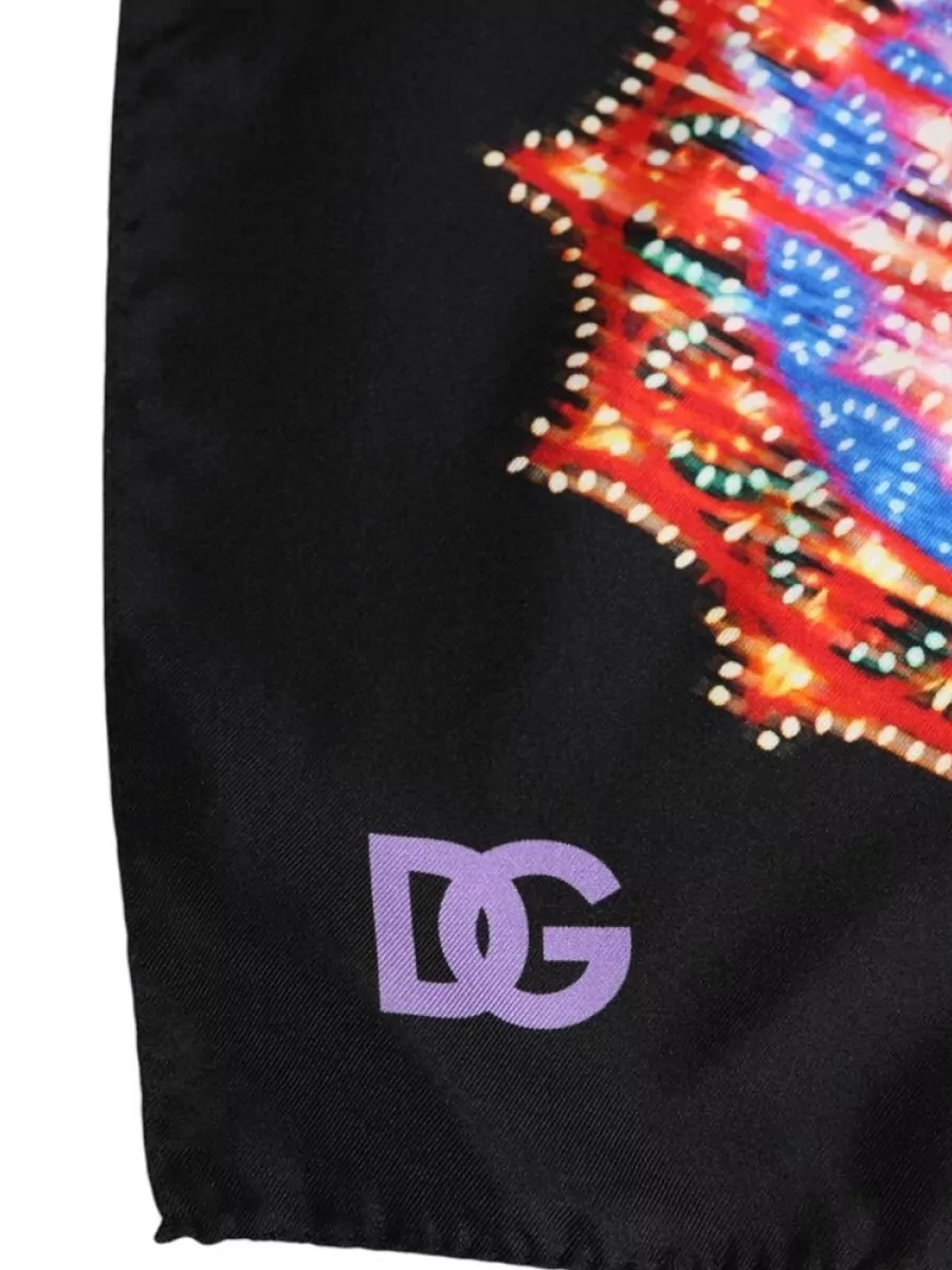 Dolce&Gabbana Silk Printed Square Scarf
