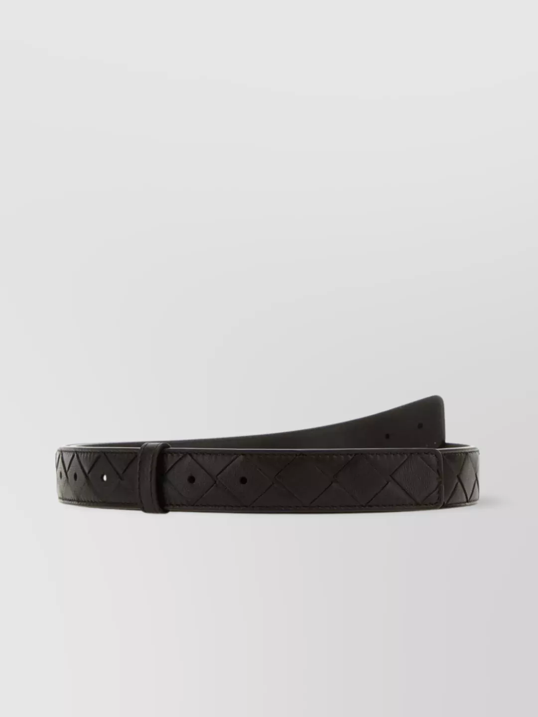 Shop Bottega Veneta Quilted Loop Leather Belt