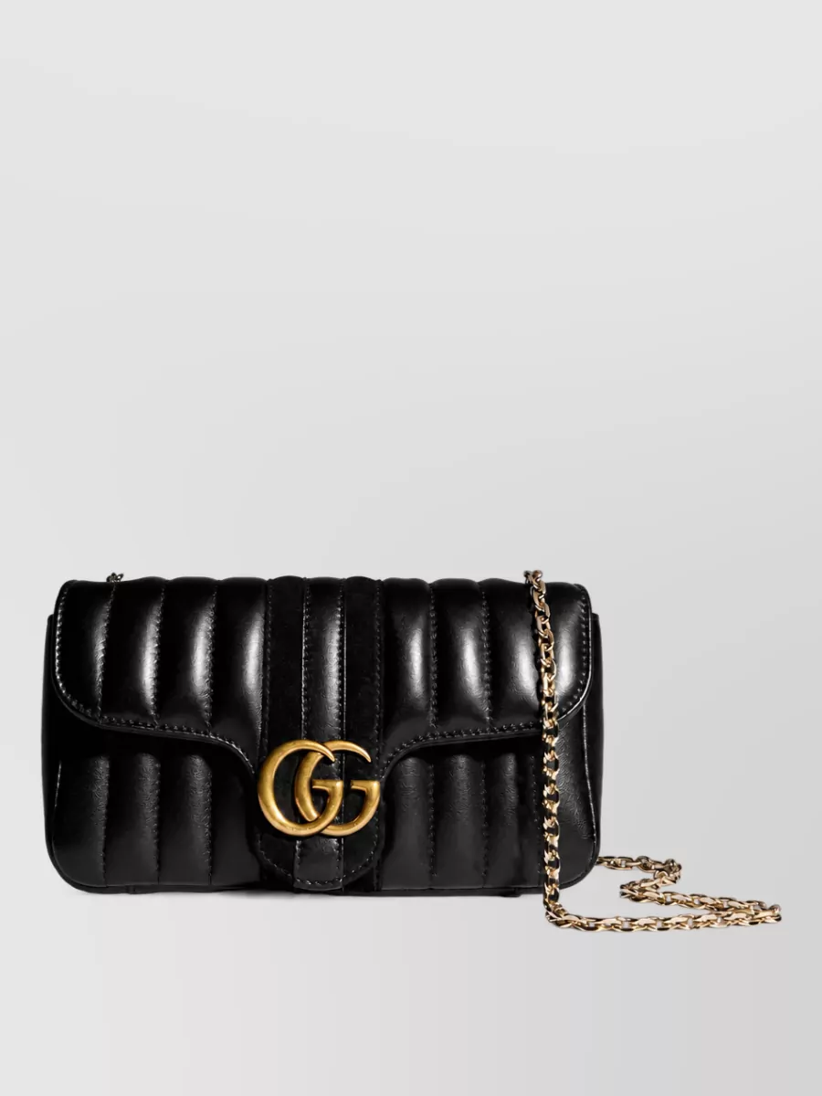 Gucci Gg marmont small leather clutch bag