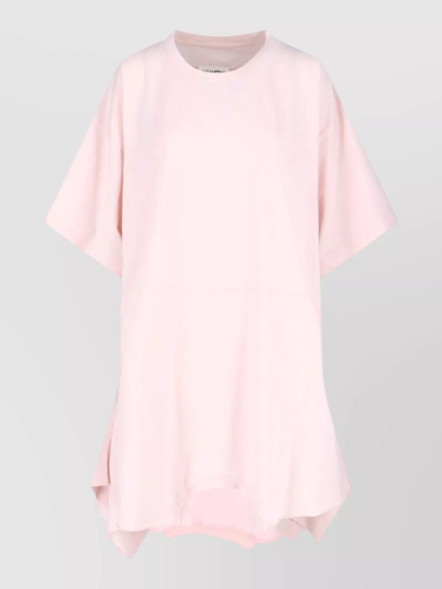 Mm6 Maison Margiela Cotton knee-length short-sleeve t-shirt dress