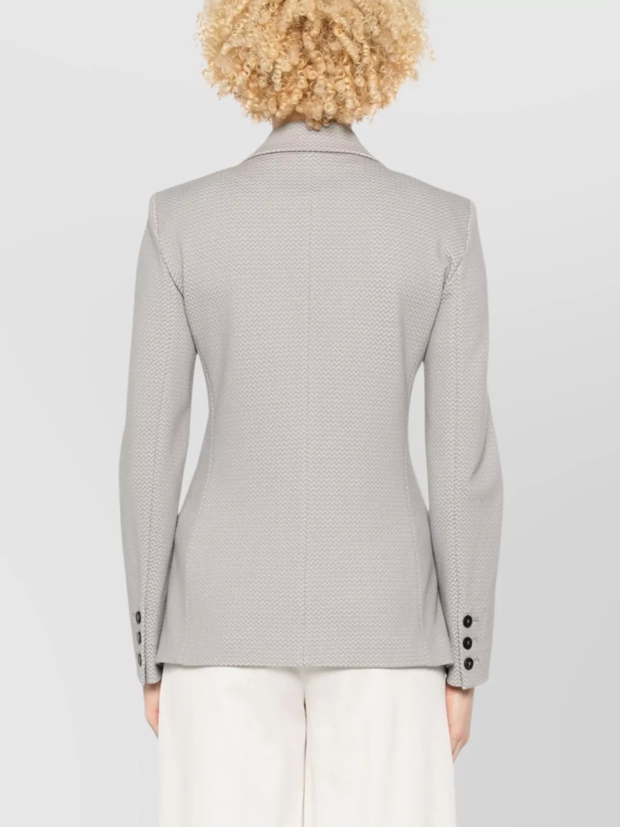 Shop Emporio Armani Single-breasted Blazer With Flap Pockets