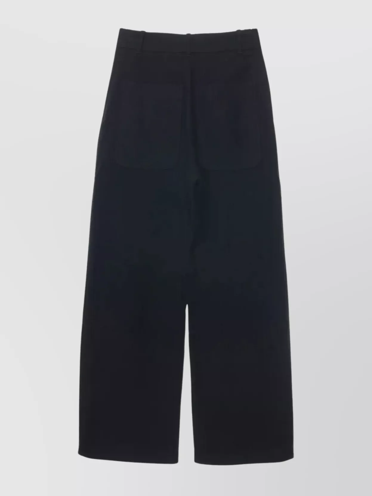 Studio Nicholson Zipper Front Wide Leg Pants Clothing In Blue