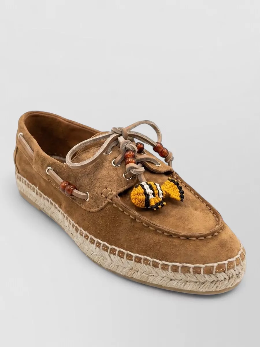 Aquazzura leather espadrille loafers