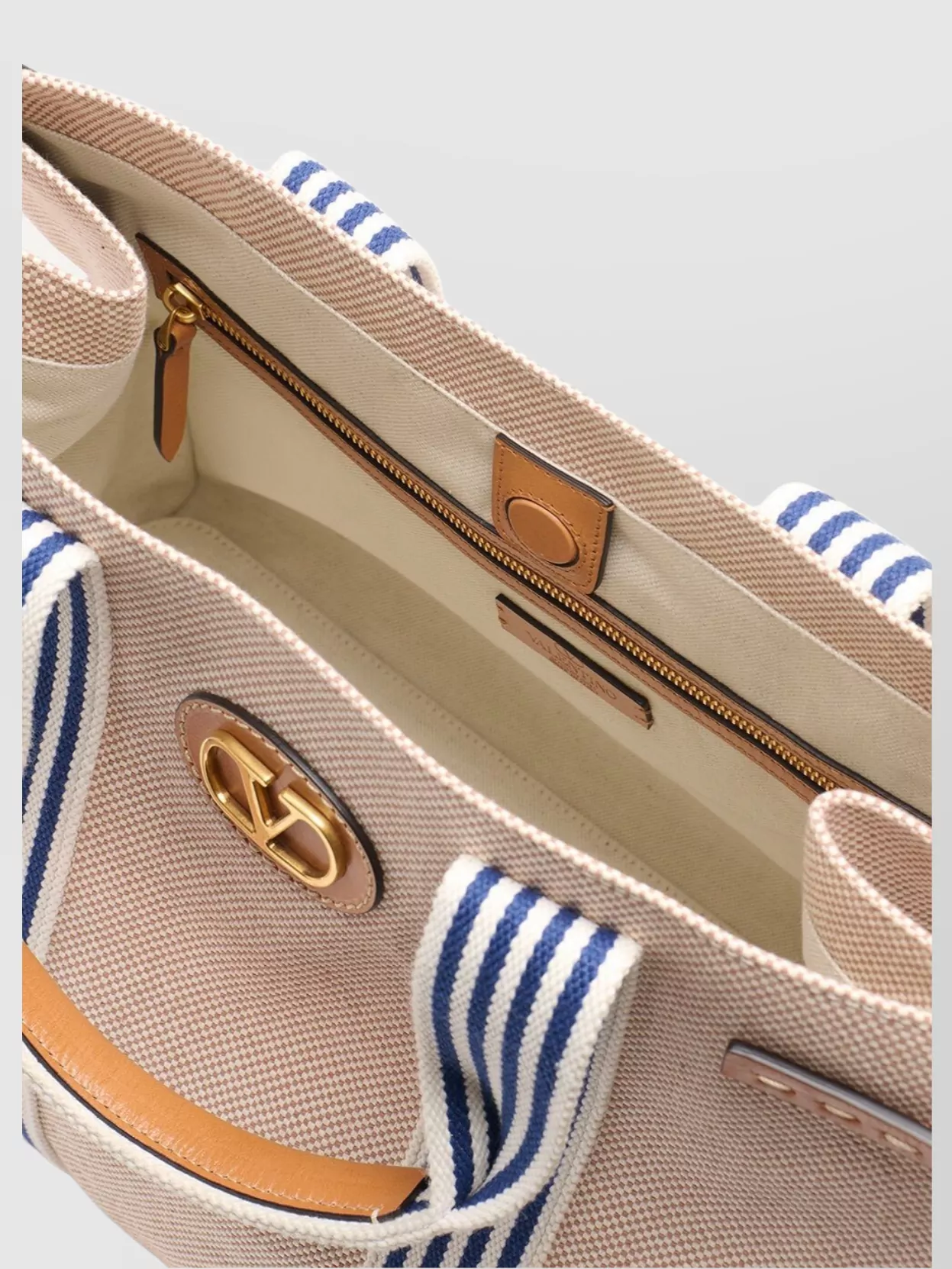 Valentino Garavani Antibes Leather Shopping Tote Bag