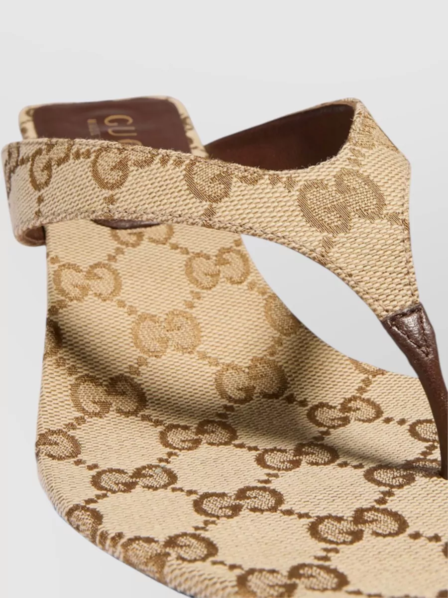 Gucci Mid Heel Thong Sandals
