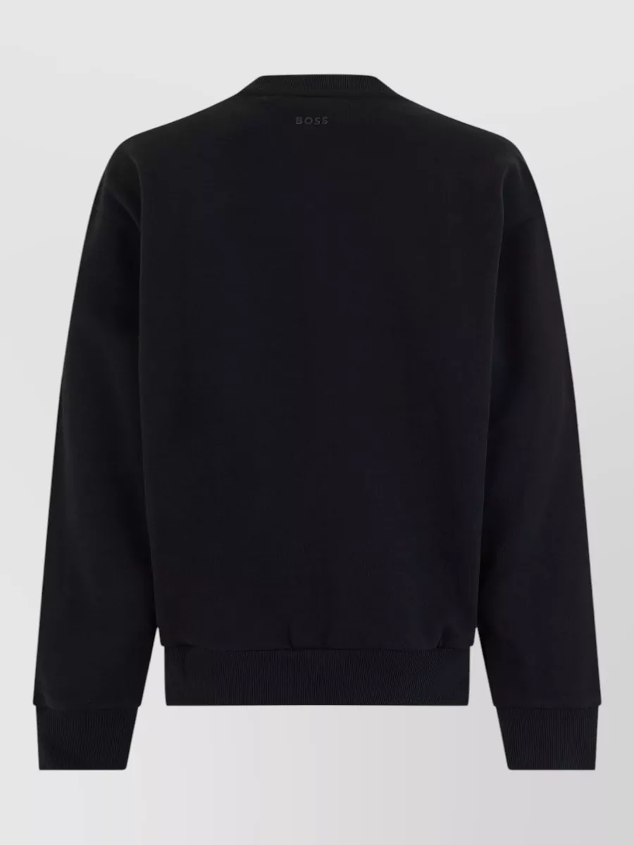Boss Cotton Crew-Neck Sweatshirt