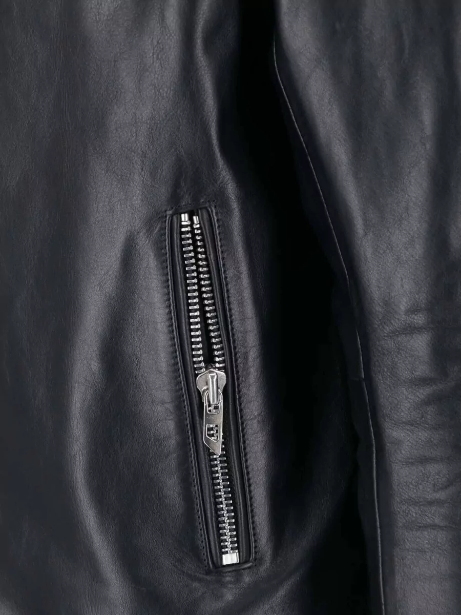 Diesel Leather Asymmetric Biker Jacket