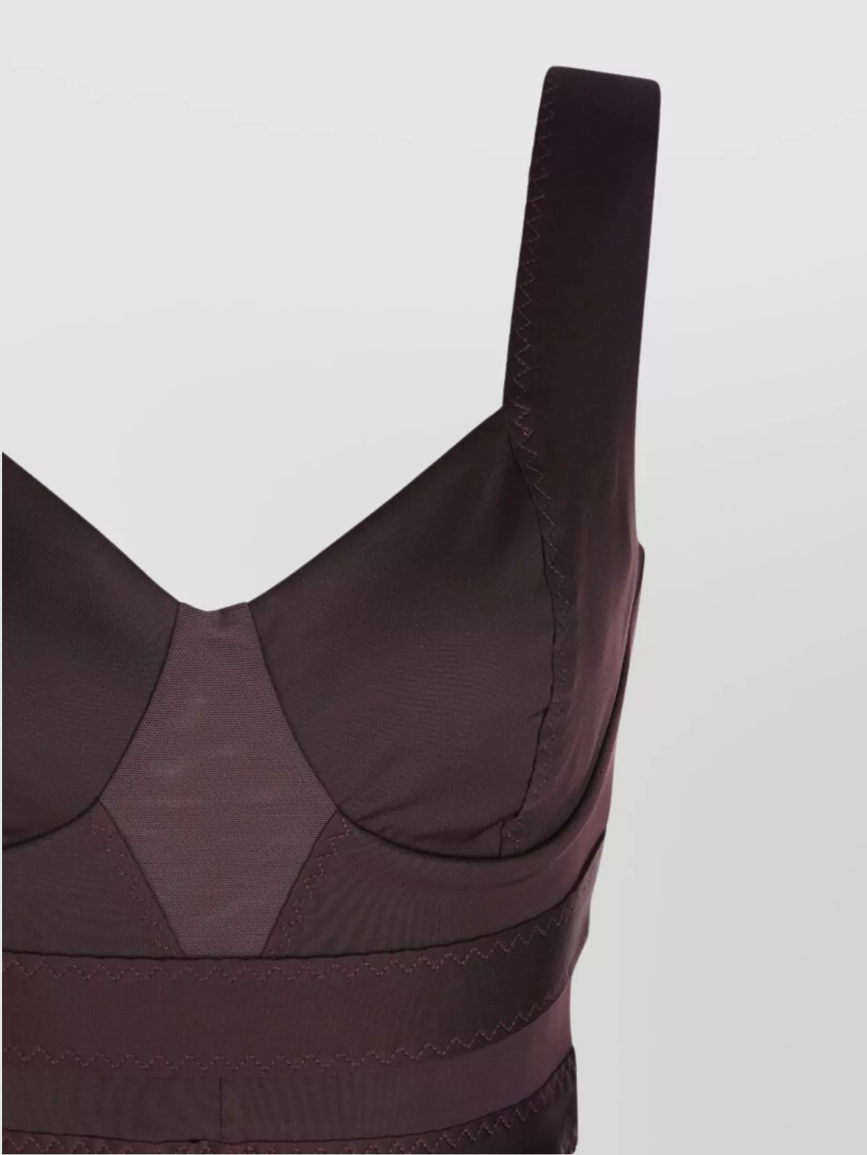 Elisabetta Franchi Structured Bodice Evening Dress In Brown
