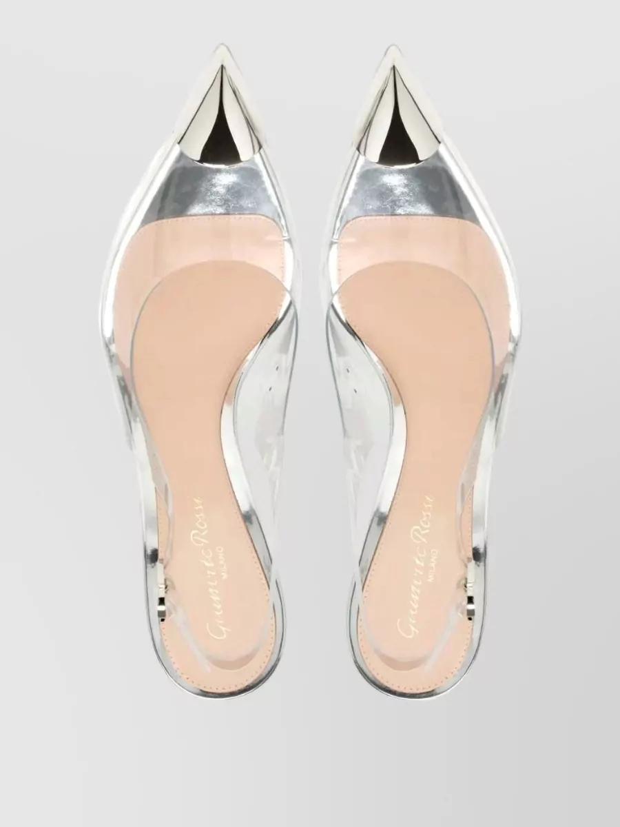 Gianvito Rossi Transparent Pointed-Toe Stiletto Pumps