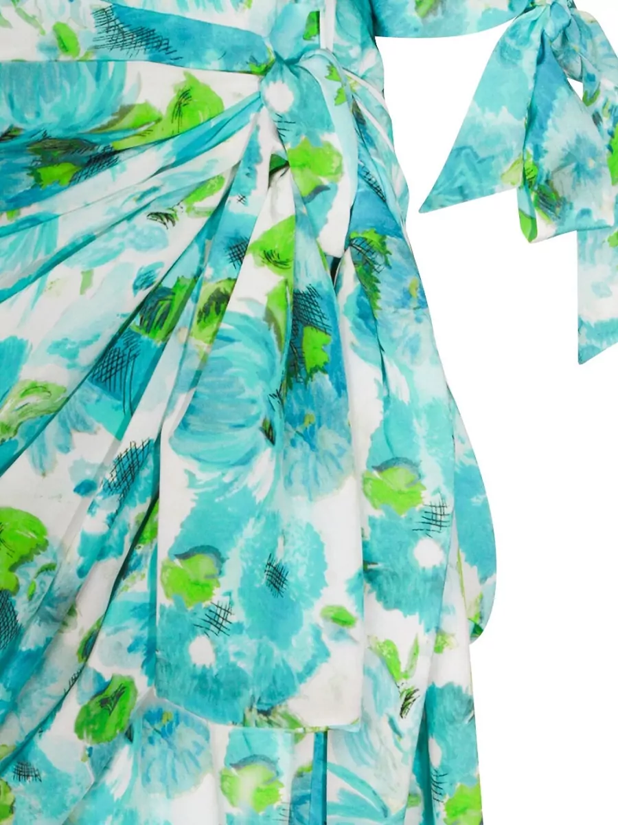 Chloé Printed Silk Mini Dress