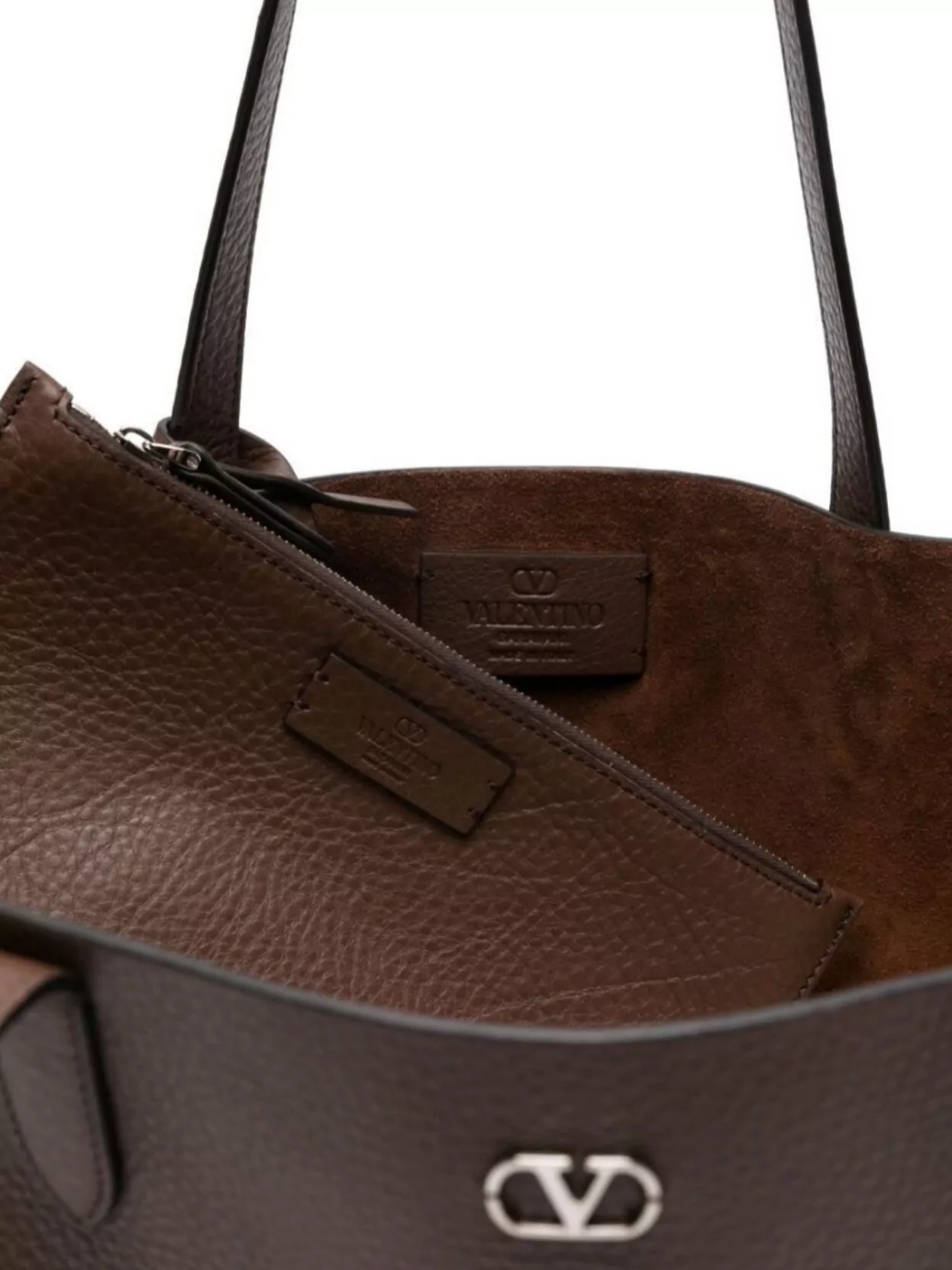 Valentino Garavani Medium Leather Tote With Eyelet And Studs
