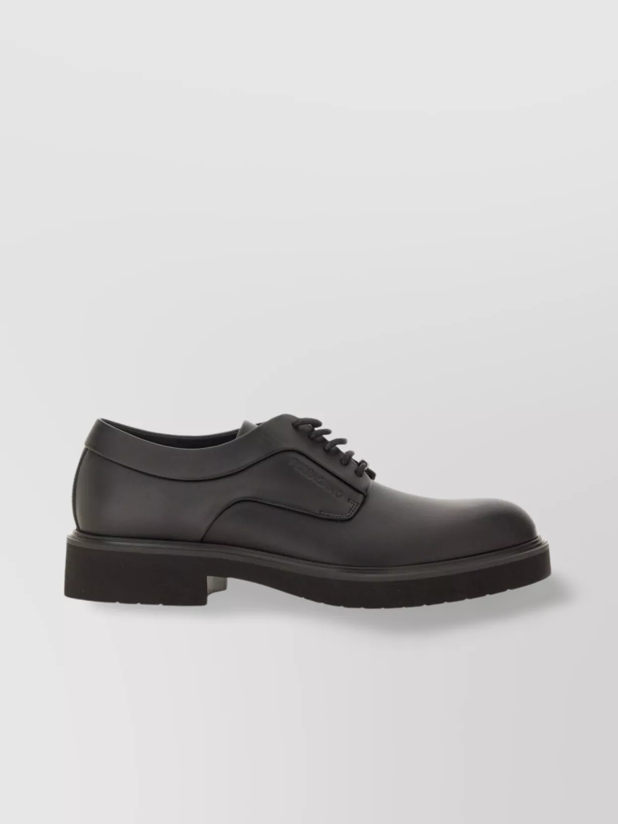 Ferragamo Lace-Up Shoes With Round Toe And Rubber Sole