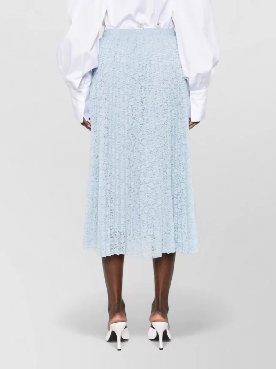 Ermanno Scervino Long Skirt Pleated Midi Lace Elastic