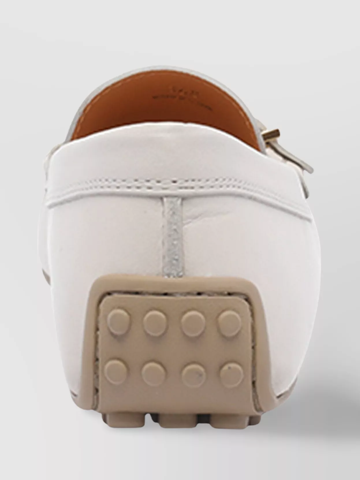 Tod's Leather Loafers With Round Toe And Rubber Sole