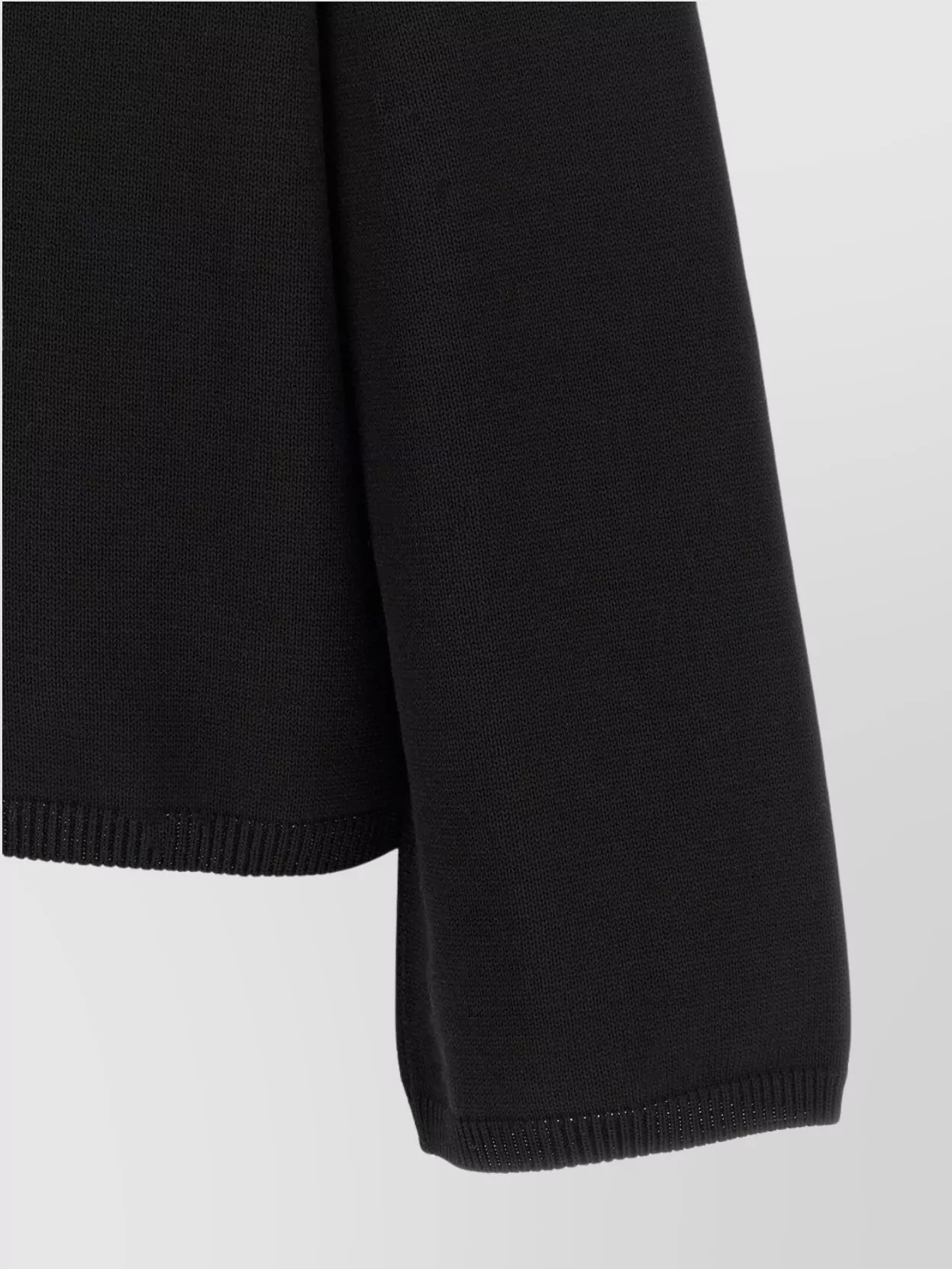 Rick Owens High Neck Long Sleeve Knit Sweater
