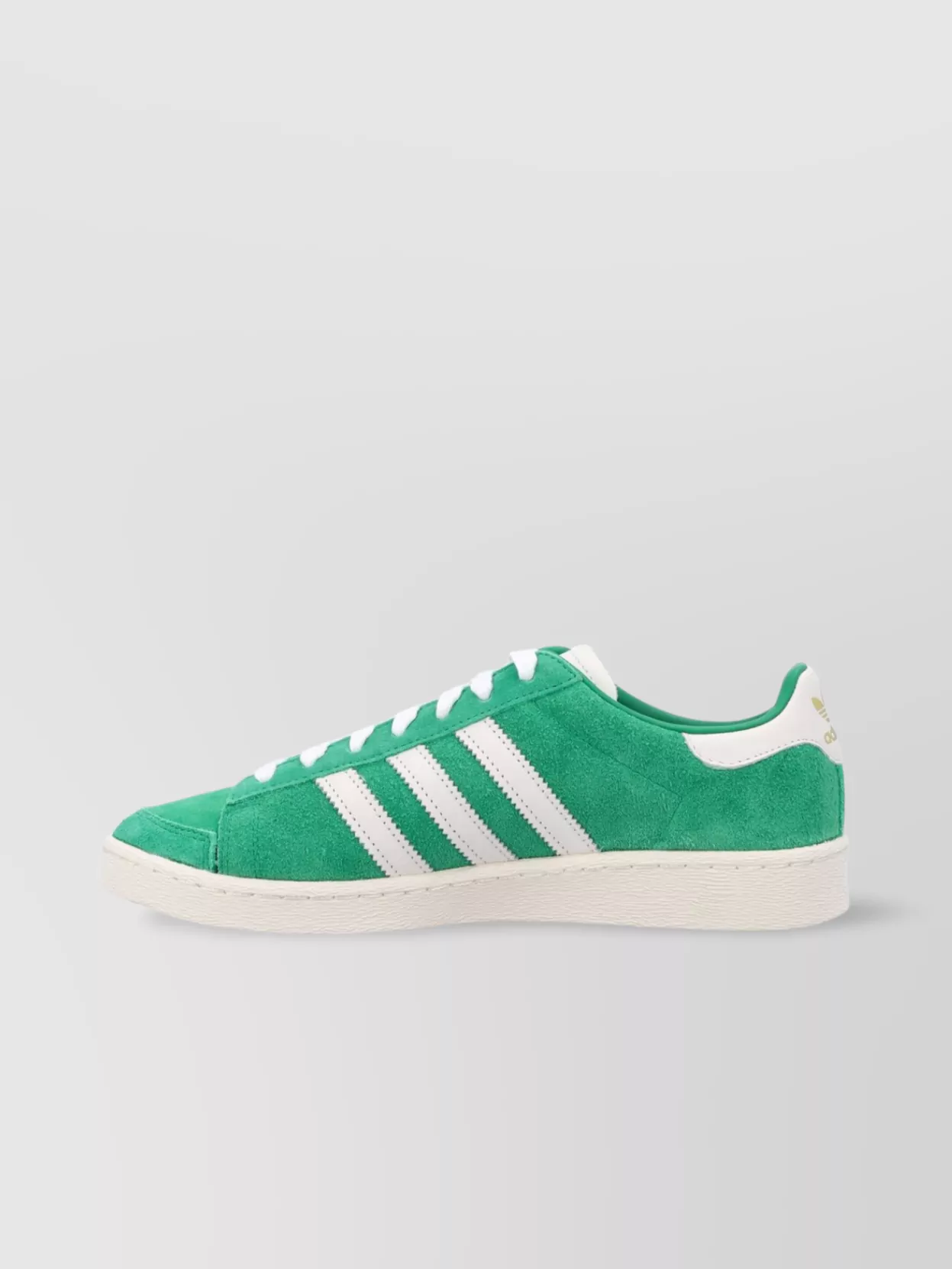 Adidas Originals Suede Round Toe Sneakers With Herringbone Motif