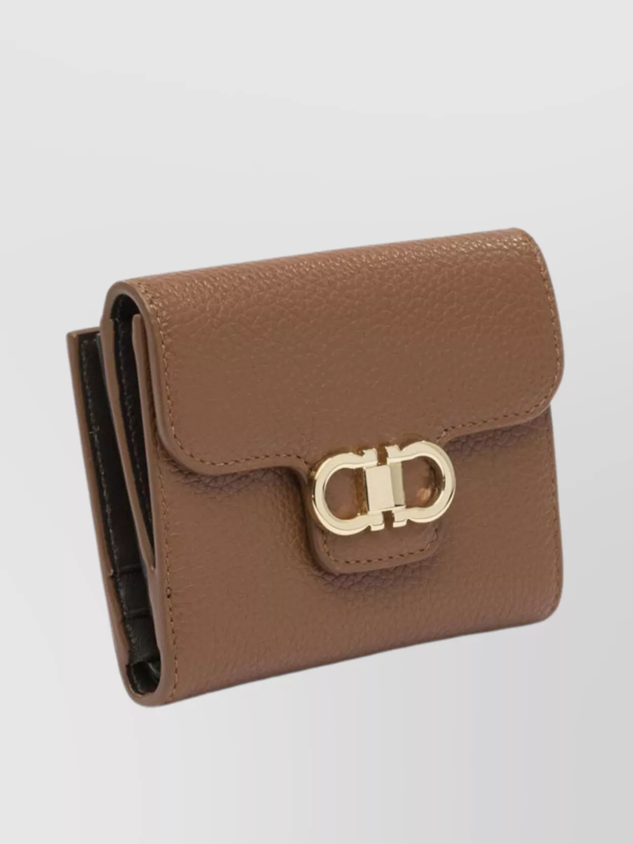 Ferragamo Compact Leather Wallets And Cardholders In Brown