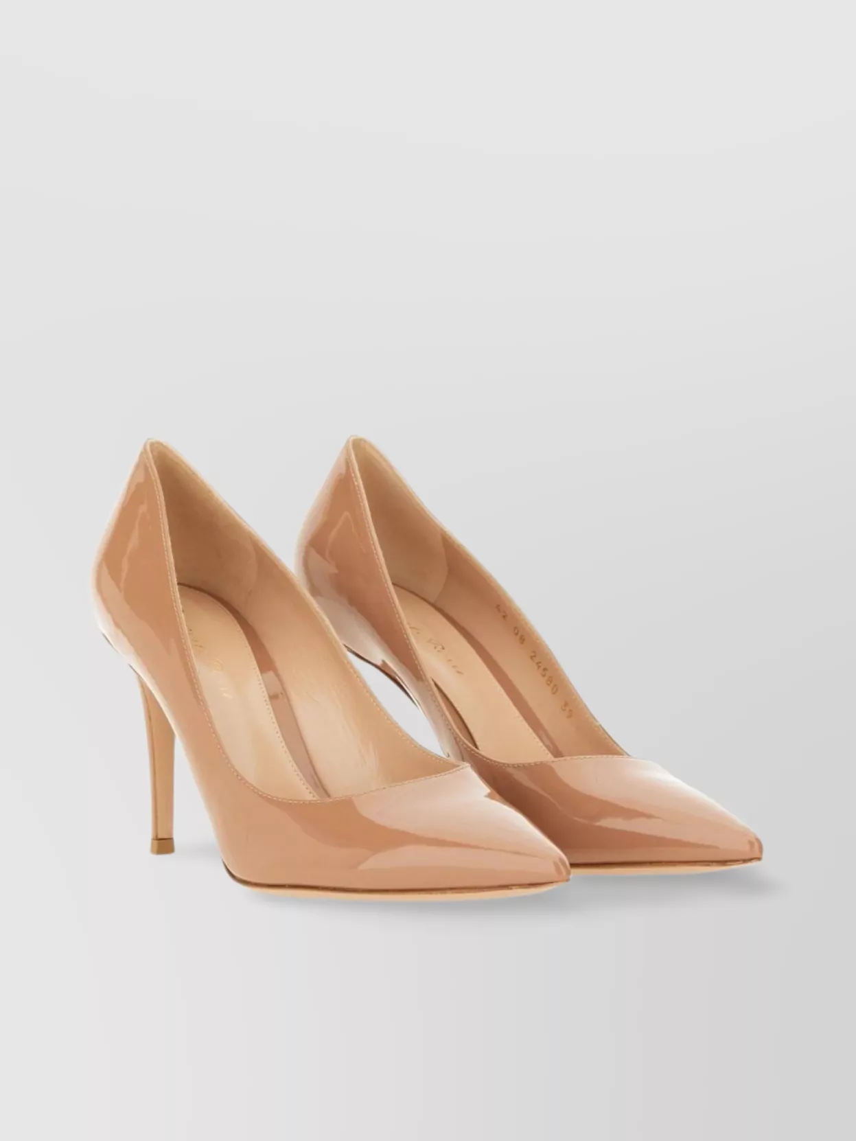 Gianvito Rossi 85 Patent Pointed Toe Stiletto Pumps