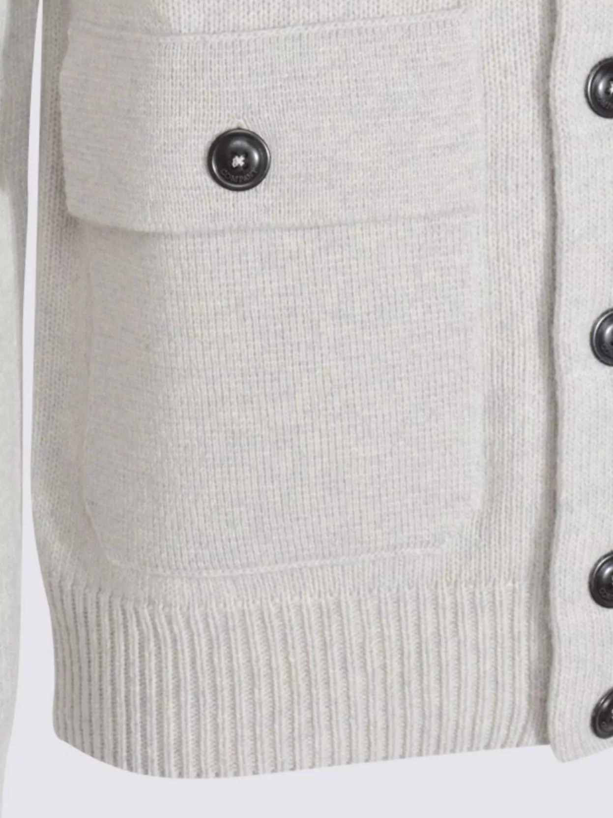 C.p. Company High Neck Sweater Featuring Patch Pockets