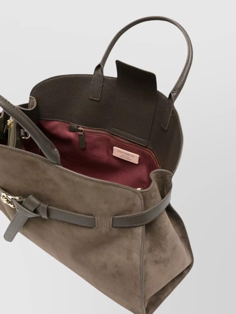Coccinelle Suede Tote Bag