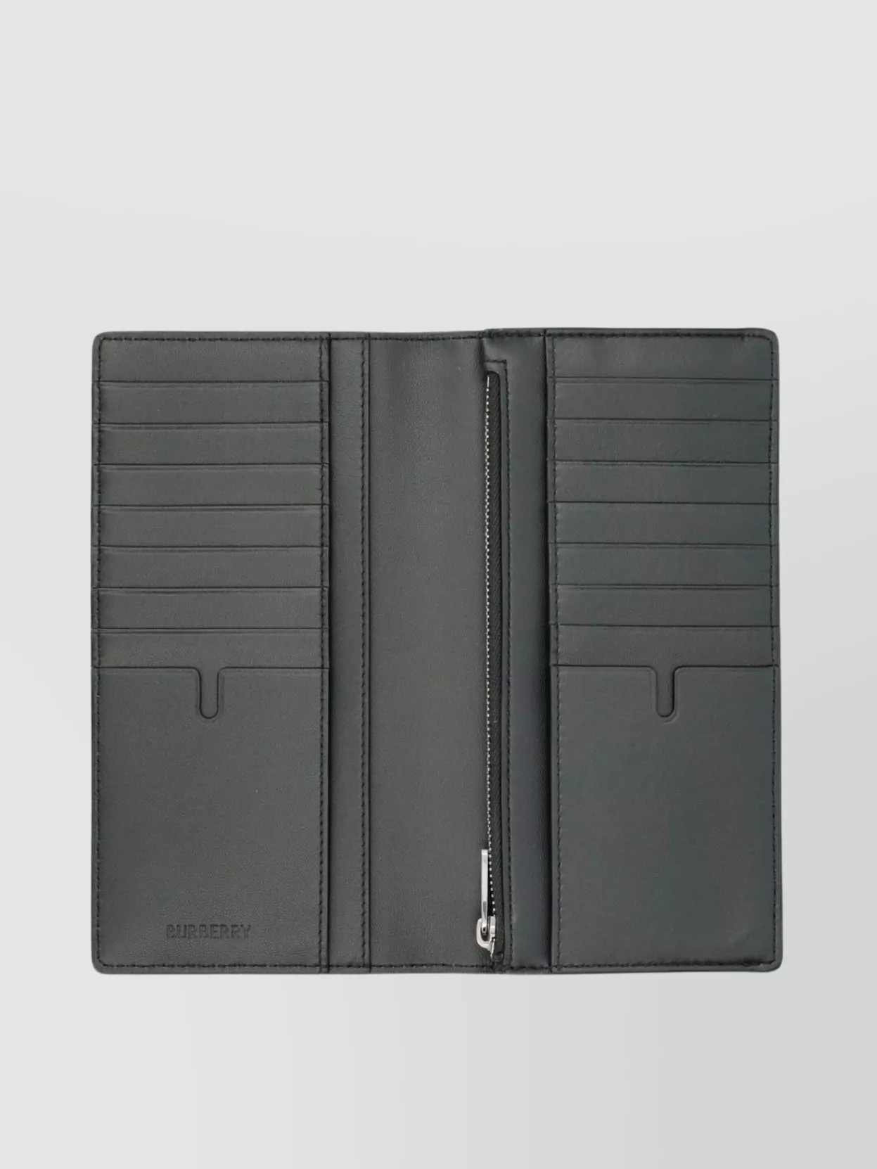 Burberry Cavendish Rw7 Check Pattern Wallet In Grey