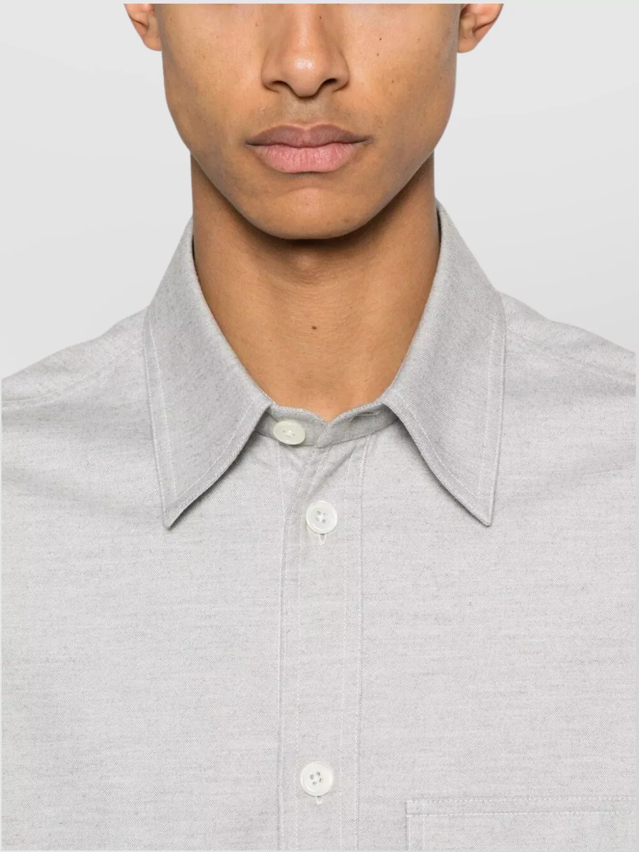 Thom Browne Oversized Cotton Shirt Contrast Stitching