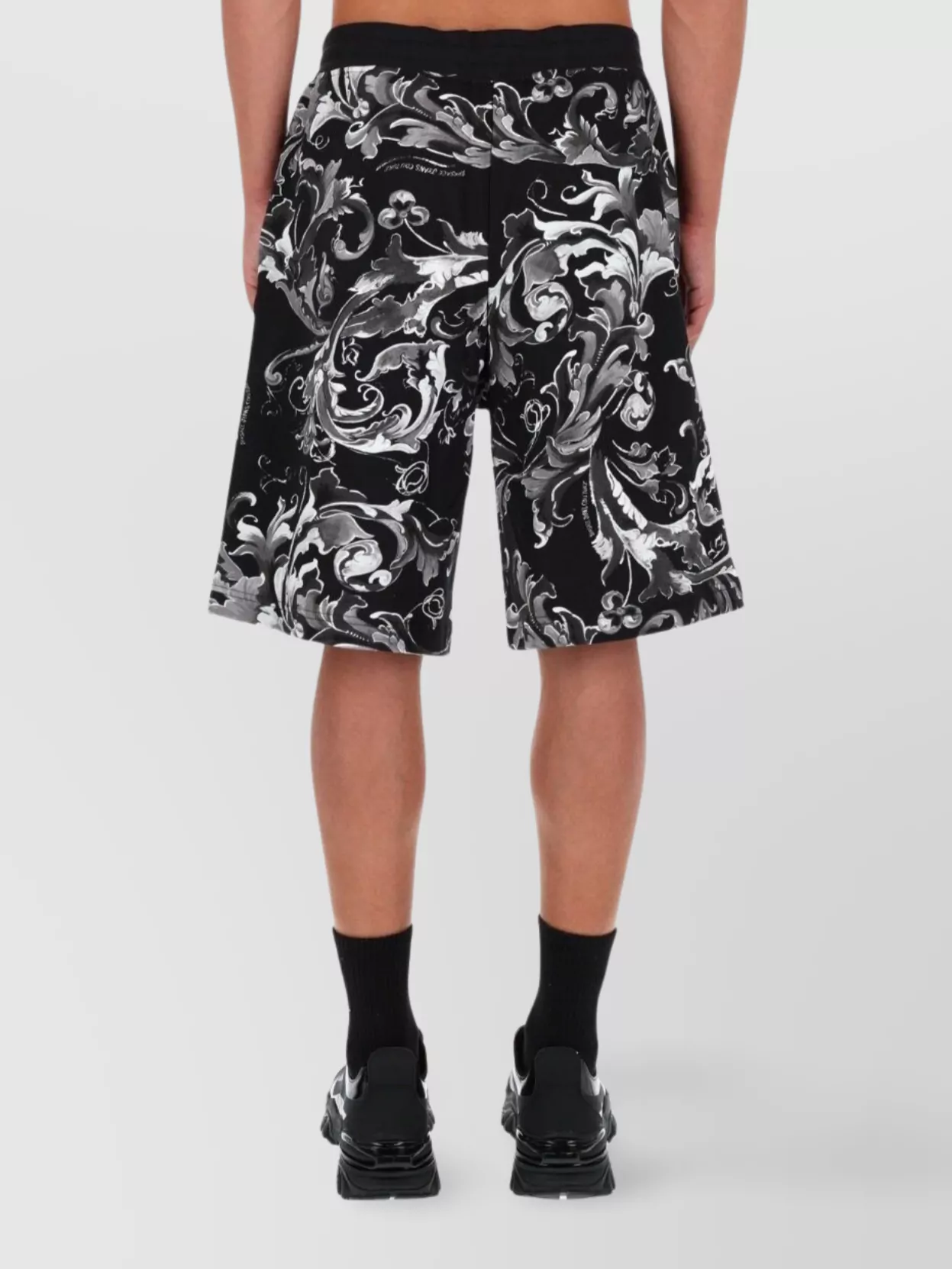 Versace Jeans Couture Baroque Print Knee Length Shorts