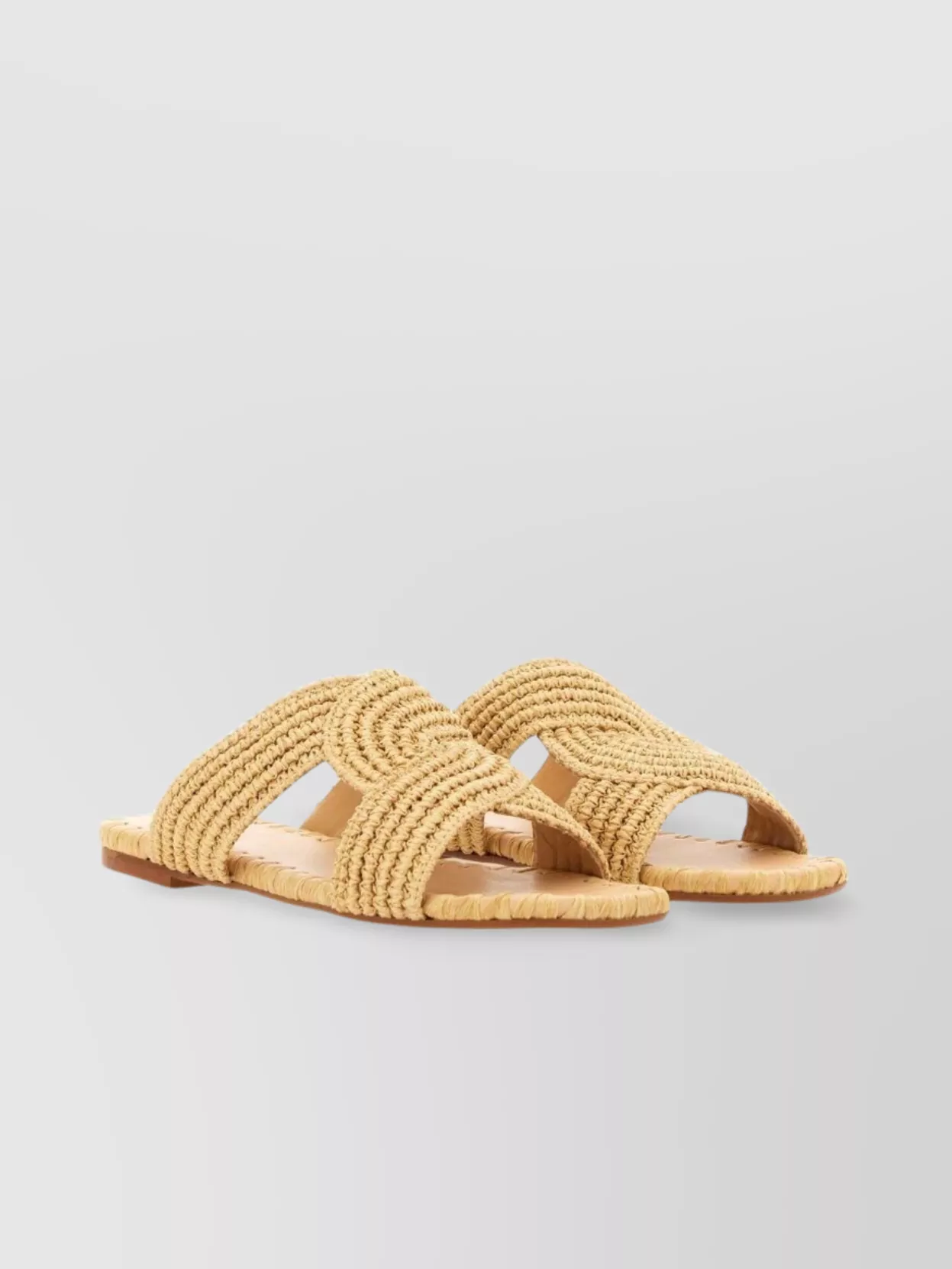 Castaner "Prado" Braided Flat Sole Open Toe Sandals