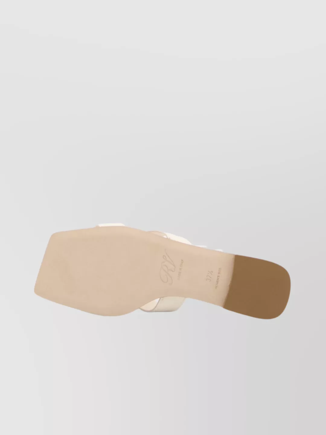 Roger Vivier Square Buckle Leather Slides