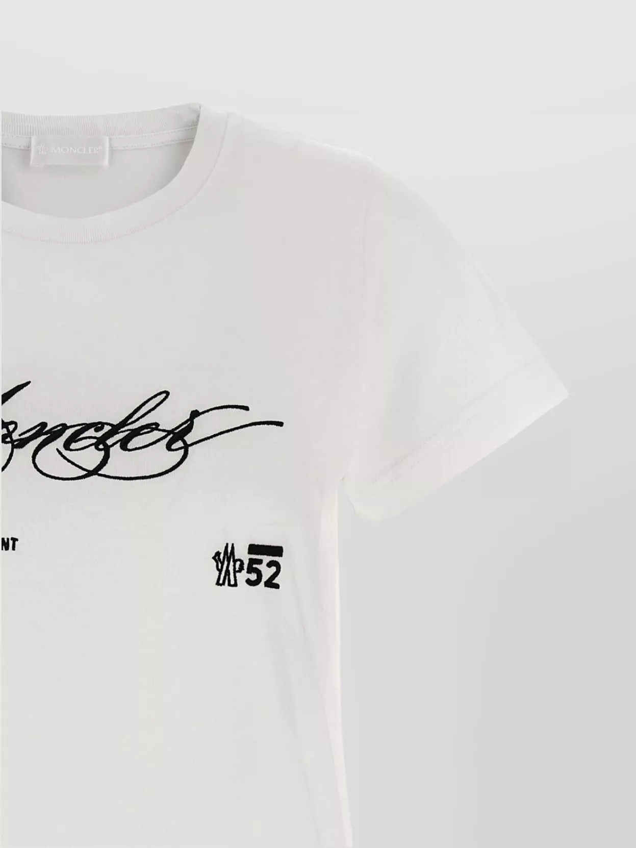 Moncler Embroidered Short Sleeve Crew Neck T-Shirt