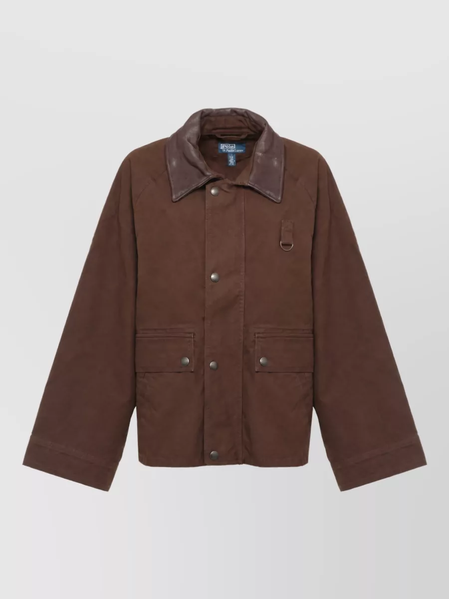 Ralph Lauren cotton short single-breasted coat