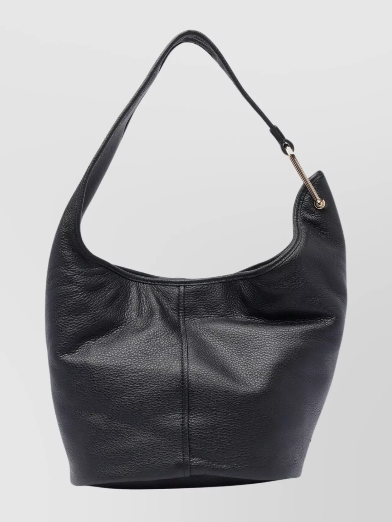 Michael Michael Kors Textured Leather Shoulder Bag With Gold-tone Hardware