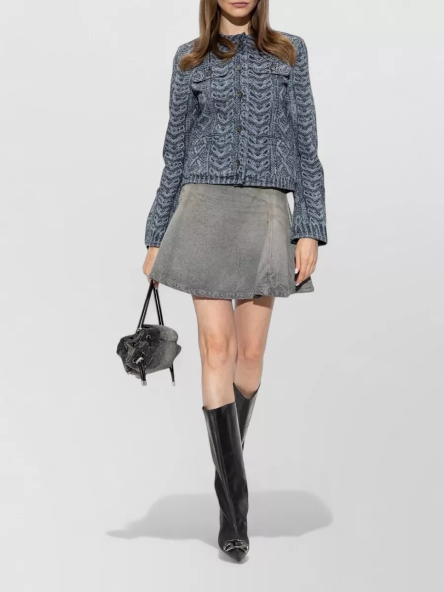 Diesel Denim Collarless Jacket
